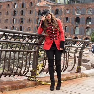 New Free People Seamed & Structured Military Coat